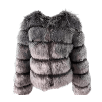 Thumbnail for High Quality Faux Fox Fur Coats For Women - High Winter Fashion! -, Coats , Drestiny , 4XL, Australia, Black, Coats, Dark Camel, Dark Green, Dark Grey, Deep Pink, Khaki, L, Light Blue, M, New Zealand, Olive Green, Pink, Purple, Red, Silver, United Kingdom, United States, White, XL, XXL, XXXL , Drestiny , www.shopdrestiny.com