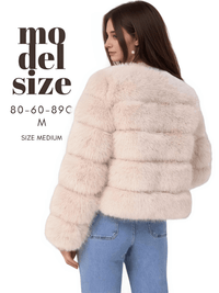 Thumbnail for High Quality Faux Fox Fur Coats For Women - High Winter Fashion! -, Coats , Drestiny , 4XL, Australia, Black, Coats, Dark Camel, Dark Green, Dark Grey, Deep Pink, Khaki, L, Light Blue, M, New Zealand, Olive Green, Pink, Purple, Red, Silver, United Kingdom, United States, White, XL, XXL, XXXL , Drestiny , www.shopdrestiny.com
