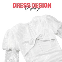 Thumbnail for High Quality Red White Women's Long Sleeve Sexy Lace Draped Mini Dress Gloves Nightclub Party Celebrate Birthday Dress -, Dress , Drestiny , 10, 2, 4, 6, 8, Australia, FR, Gloves, L, Long Sleeves, M, Mini Dresses, New Zealand, Red, S, United Kingdom, United States, White, XS , Drestiny , www.shopdrestiny.com