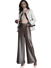 Thumbnail for High Quality Faux Leather Women's Leather Wide Leg Pants Fashion Long Leather Pants Elegant Leather Trousers, Drestiny, M, L, XL, XXL, 2XL, 3XL, 4XL, Coffee, Dark Brown, Black, Casual Pants, Leather Pants, Dress Pants, United States, USA, Canada, Australia, New Zealand, United Kingdom, UK, women's wide leg leather pants, black wide leg leather pants, faux leather wide leg pants, wide leg leather pants outfit ideas, shopdestiny.com
