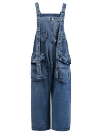 Thumbnail for High Waist Women's Denim Overalls Black Pocket Trousers New Loose Fit Pants Women Fashion Spring Autumn -, Overalls , Drestiny , Australia, Black, Blue, Casual Pants, FR, Jeans, New Zealand, Overalls, United Kingdom, United States , Drestiny , www.shopdrestiny.com