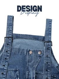 Thumbnail for High Waist Women's Denim Overalls Black Pocket Trousers New Loose Fit Pants Women Fashion Spring Autumn -, Overalls , Drestiny , Australia, Black, Blue, Casual Pants, FR, Jeans, New Zealand, Overalls, United Kingdom, United States , Drestiny , www.shopdrestiny.com