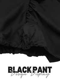 Thumbnail for High Waist Black Wide Leg Arc Ankle Length Pants New Loose Trousers Women Fashion, black high waisted pants for women, Drestiny, black women's pants, Casual Pants, Dress Pants, Women's Dress Pants, United States, Australia, New Zealand, United Kingdom, 
black dress pants for women, Black, M, L, shopdrestiny.com