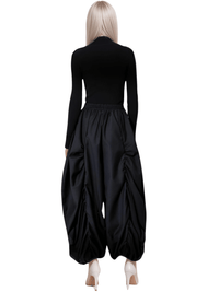 Thumbnail for High Waist Black Wide Leg Arc Ankle Length Pants New Loose Trousers Women Fashion, black high waisted pants for women, Drestiny, black women's pants, Casual Pants, Dress Pants, Women's Dress Pants, United States, Australia, New Zealand, United Kingdom, 
black dress pants for women, Black, M, L, shopdrestiny.com