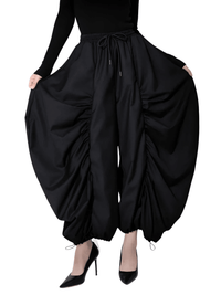 Thumbnail for High Waist Black Wide Leg Arc Ankle Length Pants New Loose Trousers Women Fashion, black high waisted pants for women, Drestiny, black women's pants, Casual Pants, Dress Pants, Women's Dress Pants, United States, Australia, New Zealand, United Kingdom, 
black dress pants for women, Black, M, L, shopdrestiny.com