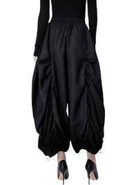 Thumbnail for High Waist Black Wide Leg Arc Ankle Length Pants New Loose Trousers Women Fashion, black high waisted pants for women, Drestiny, black women's pants, Casual Pants, Dress Pants, Women's Dress Pants, United States, Australia, New Zealand, United Kingdom, 
black dress pants for women, Black, M, L, shopdrestiny.com