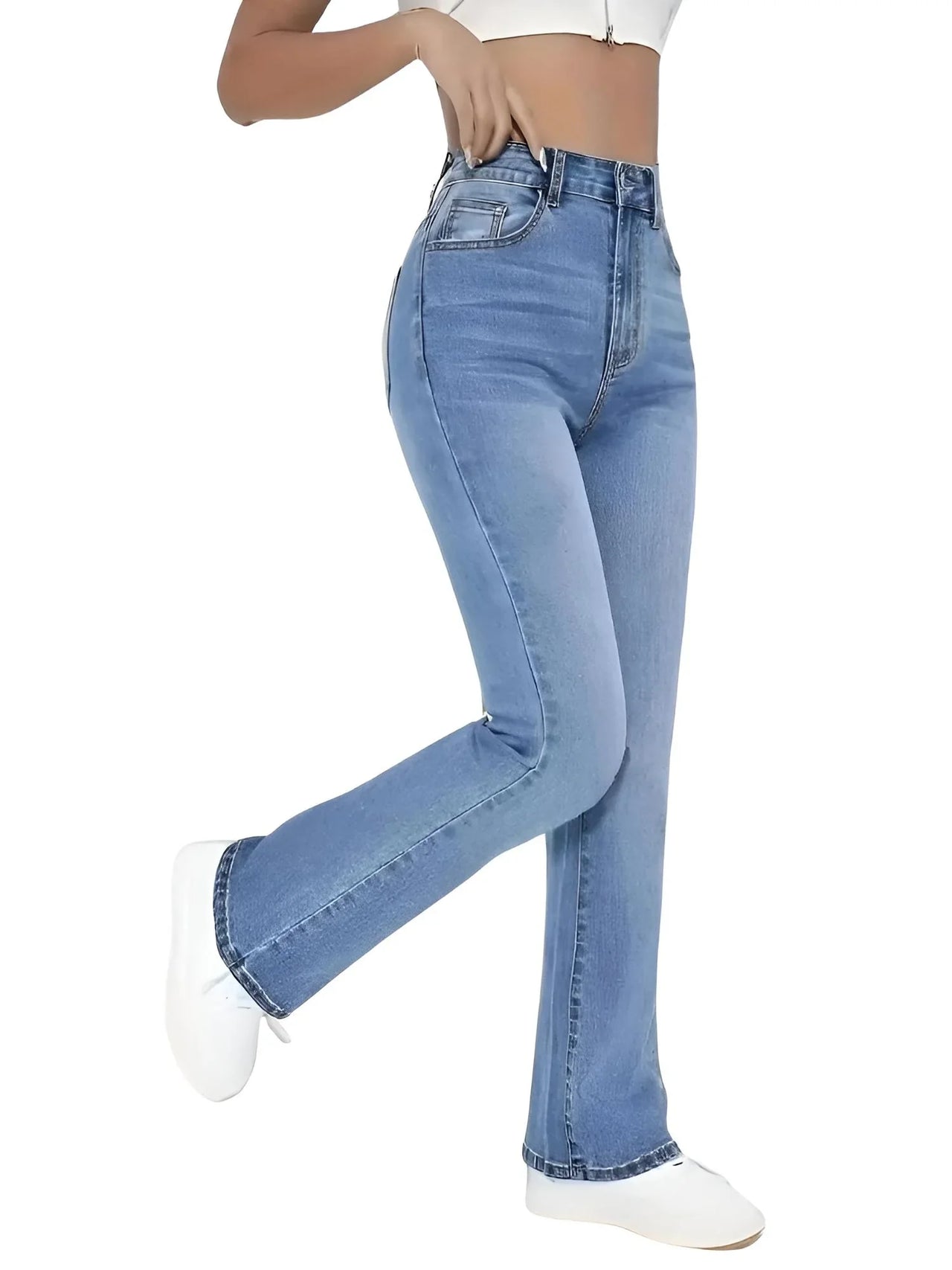 High Waist Denim Jeans For Women - Women's Hot Jeans, Jeans, Drestiny, Casual Pants, XS, S, M, L, XL, XXL, United States, USA, Canada, Australia, New Zealand, United Kingdom, UK, Light Blue, 2, 4, 6, 8, 10, 12, 14, high waisted jeans, womens high rise jeans, denim high waist, best high waisted jeans, high waist boot cut jeans, shopdrestiny.com