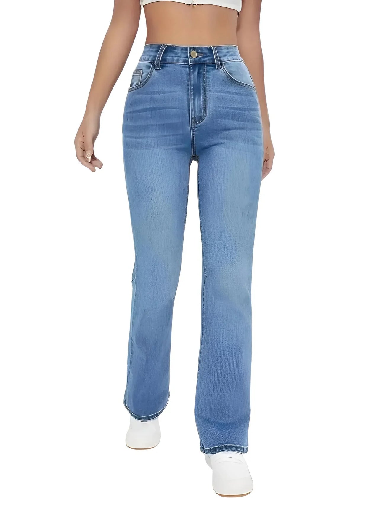 High Waist Denim Jeans For Women - Women's Hot Jeans, Jeans, Drestiny, Casual Pants, XS, S, M, L, XL, XXL, United States, USA, Canada, Australia, New Zealand, United Kingdom, UK, Light Blue, 2, 4, 6, 8, 10, 12, 14, high waisted jeans, womens high rise jeans, denim high waist, best high waisted jeans, high waist boot cut jeans, shopdrestiny.com