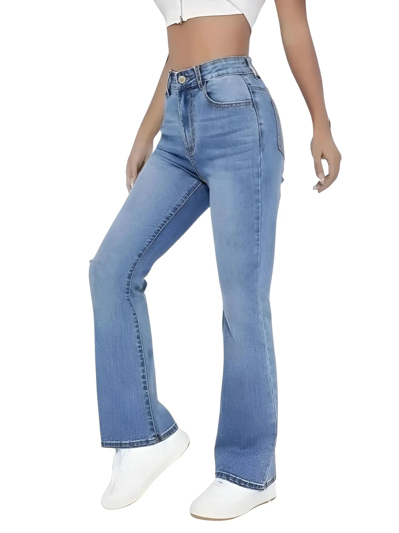 High Waist Denim Jeans For Women - Women's Hot Jeans, Jeans, Drestiny, Casual Pants, XS, S, M, L, XL, XXL, United States, USA, Canada, Australia, New Zealand, United Kingdom, UK, Light Blue, 2, 4, 6, 8, 10, 12, 14, high waisted jeans, womens high rise jeans, denim high waist, best high waisted jeans, high waist boot cut jeans, shopdrestiny.com