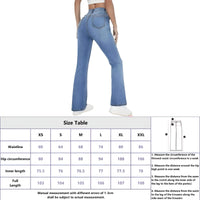 Thumbnail for High Waist Denim Jeans For Women - Women's Hot Jeans, Jeans, Drestiny, Casual Pants, XS, S, M, L, XL, XXL, United States, USA, Canada, Australia, New Zealand, United Kingdom, UK, Light Blue, 2, 4, 6, 8, 10, 12, 14, high waisted jeans, womens high rise jeans, denim high waist, best high waisted jeans, high waist boot cut jeans, shopdrestiny.com