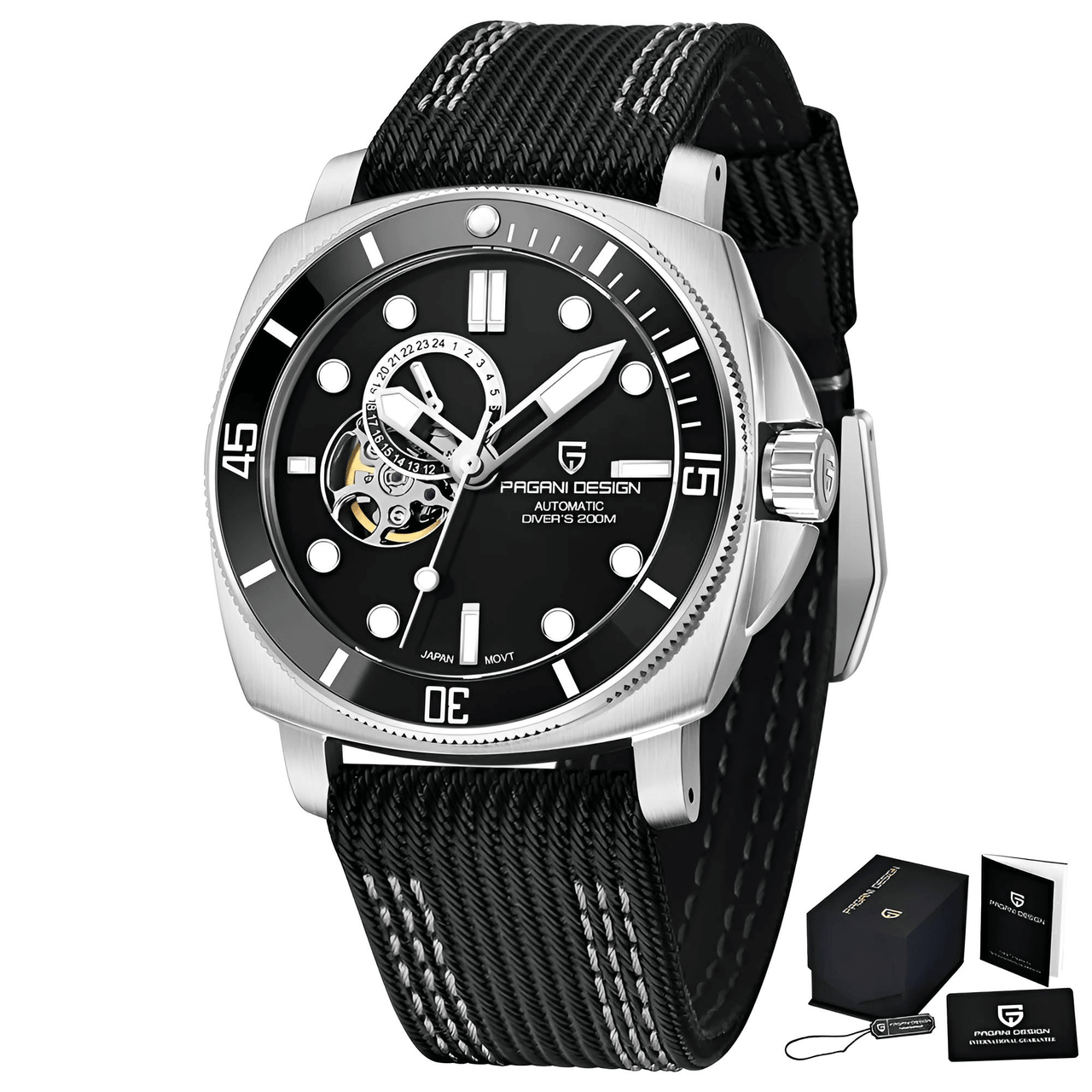 Homage to Panerai Submersible - Men's Sports Mechanical Watch Fashion Sapphire 200M Waterproof Automatic Timecode -, Watches , Drestiny , Black, Blue, FR, Green, Silver, United Kingdom, United States, Watches , Drestiny , www.shopdrestiny.com