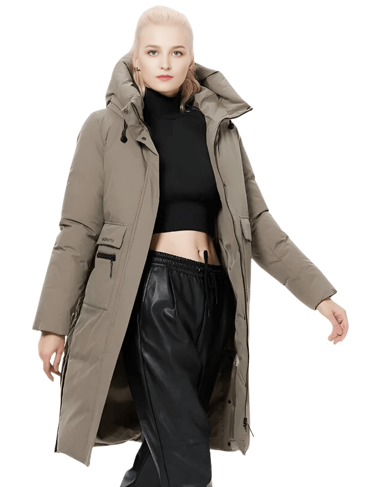 ICEbear Women's Long Winter Jacket With Big Pockets -, Coats , Drestiny , Australia, Beige, Black, Canada, Coats, Green, Grey, L, Light Brown, M, New Zealand, United Kingdom, United States, XL, XXL, XXXL , Drestiny , www.shopdrestiny.com