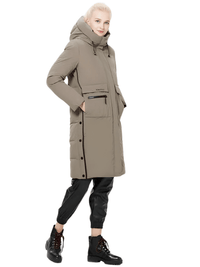 Thumbnail for ICEbear Women's Long Winter Jacket With Big Pockets -, Coats , Drestiny , Australia, Beige, Black, Canada, Coats, Green, Grey, L, Light Brown, M, New Zealand, United Kingdom, United States, XL, XXL, XXXL , Drestiny , www.shopdrestiny.com