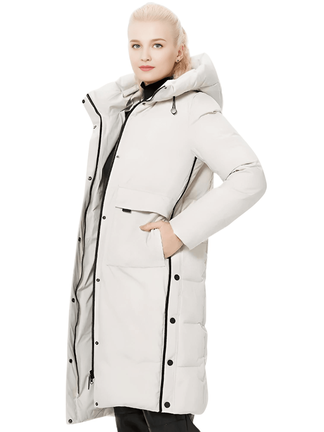 ICEbear Women's Long Winter Jacket With Big Pockets -, Coats , Drestiny , Australia, Beige, Black, Canada, Coats, Green, Grey, L, Light Brown, M, New Zealand, United Kingdom, United States, XL, XXL, XXXL , Drestiny , www.shopdrestiny.com