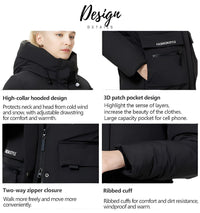 Thumbnail for ICEbear Women's Long Winter Jacket With Big Pockets -, Coats , Drestiny , Australia, Beige, Black, Canada, Coats, Green, Grey, L, Light Brown, M, New Zealand, United Kingdom, United States, XL, XXL, XXXL , Drestiny , www.shopdrestiny.com
