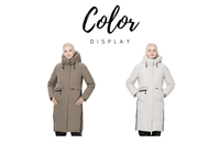 Thumbnail for ICEbear Women's Long Winter Jacket With Big Pockets -, Coats , Drestiny , Australia, Beige, Black, Canada, Coats, Green, Grey, L, Light Brown, M, New Zealand, United Kingdom, United States, XL, XXL, XXXL , Drestiny , www.shopdrestiny.com