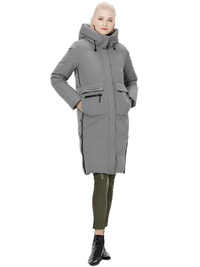 Thumbnail for ICEbear Women's Long Winter Jacket With Big Pockets -, Coats , Drestiny , Australia, Beige, Black, Canada, Coats, Green, Grey, L, Light Brown, M, New Zealand, United Kingdom, United States, XL, XXL, XXXL , Drestiny , www.shopdrestiny.com