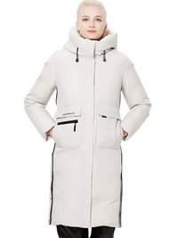 Thumbnail for ICEbear Women's Long Winter Jacket With Big Pockets -, Coats , Drestiny , Australia, Beige, Black, Canada, Coats, Green, Grey, L, Light Brown, M, New Zealand, United Kingdom, United States, XL, XXL, XXXL , Drestiny , www.shopdrestiny.com