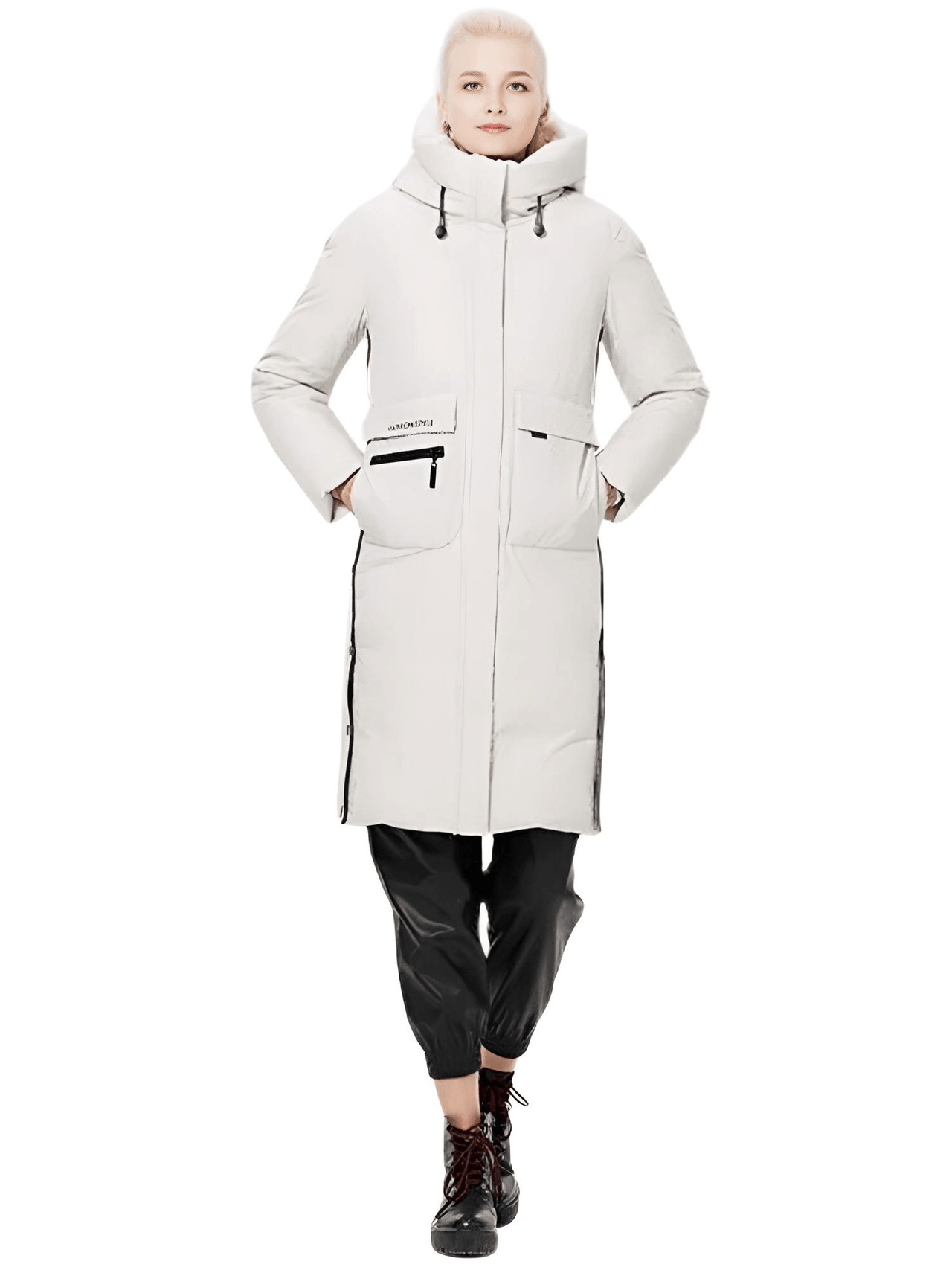 ICEbear Women's Long Winter Jacket With Big Pockets -, Coats , Drestiny , Australia, Beige, Black, Canada, Coats, Green, Grey, L, Light Brown, M, New Zealand, United Kingdom, United States, XL, XXL, XXXL , Drestiny , www.shopdrestiny.com