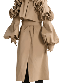 Thumbnail for Black Khaki Long Trench Coat Women's Belt Elegant Chic Stylish Luxury Clothes Runway Fashion -, Coat , Drestiny , Australia, Black, Canada, Coats, Khaki, L, M, New Zealand, S, Trench Coats, United Kingdom, United States, XL, XXL , Drestiny , www.shopdrestiny.com