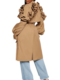 Thumbnail for Black Khaki Long Trench Coat Women's Belt Elegant Chic Stylish Luxury Clothes Runway Fashion -, Coat , Drestiny , Australia, Black, Canada, Coats, Khaki, L, M, New Zealand, S, Trench Coats, United Kingdom, United States, XL, XXL , Drestiny , www.shopdrestiny.com