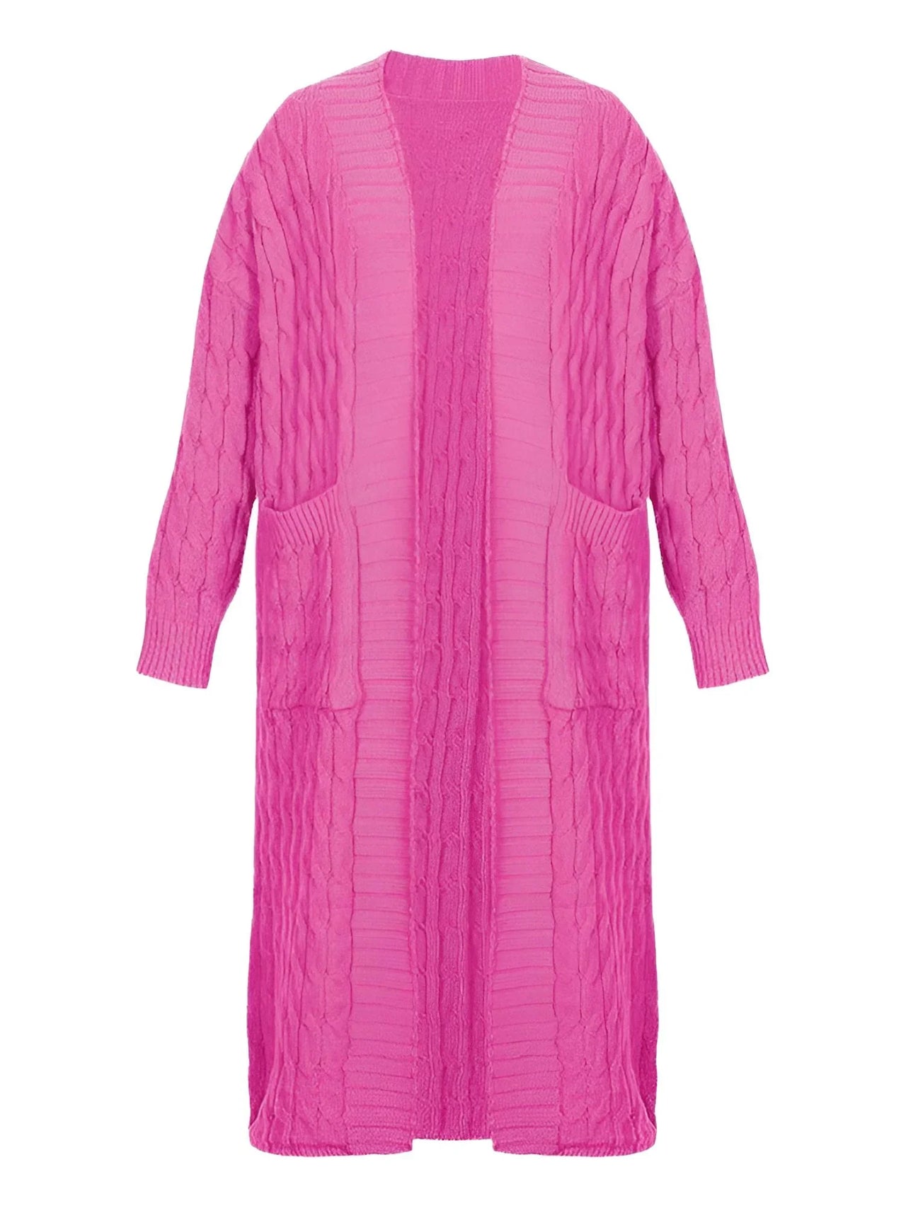 Extra Long Pink Cardigan