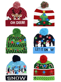 Thumbnail for LED Winter Hats for Kids -, Hats , Drestiny , Australia, Black, Blue, Boys, Canada, Dark Red, Girls, Green, Hats, Light Blue, Navy, New Zealand, Red, Sky Blue, TD, United Kingdom, United States, White , Drestiny , www.shopdrestiny.com