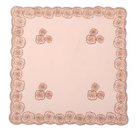 Thumbnail for Lace Square Bandana Scarves Style Rock Embroidery Floral Headband Net See Through Headscarf