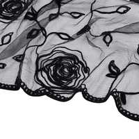 Thumbnail for Lace Square Bandana Scarves Style Rock Embroidery Floral Headband Net See Through Headscarf
