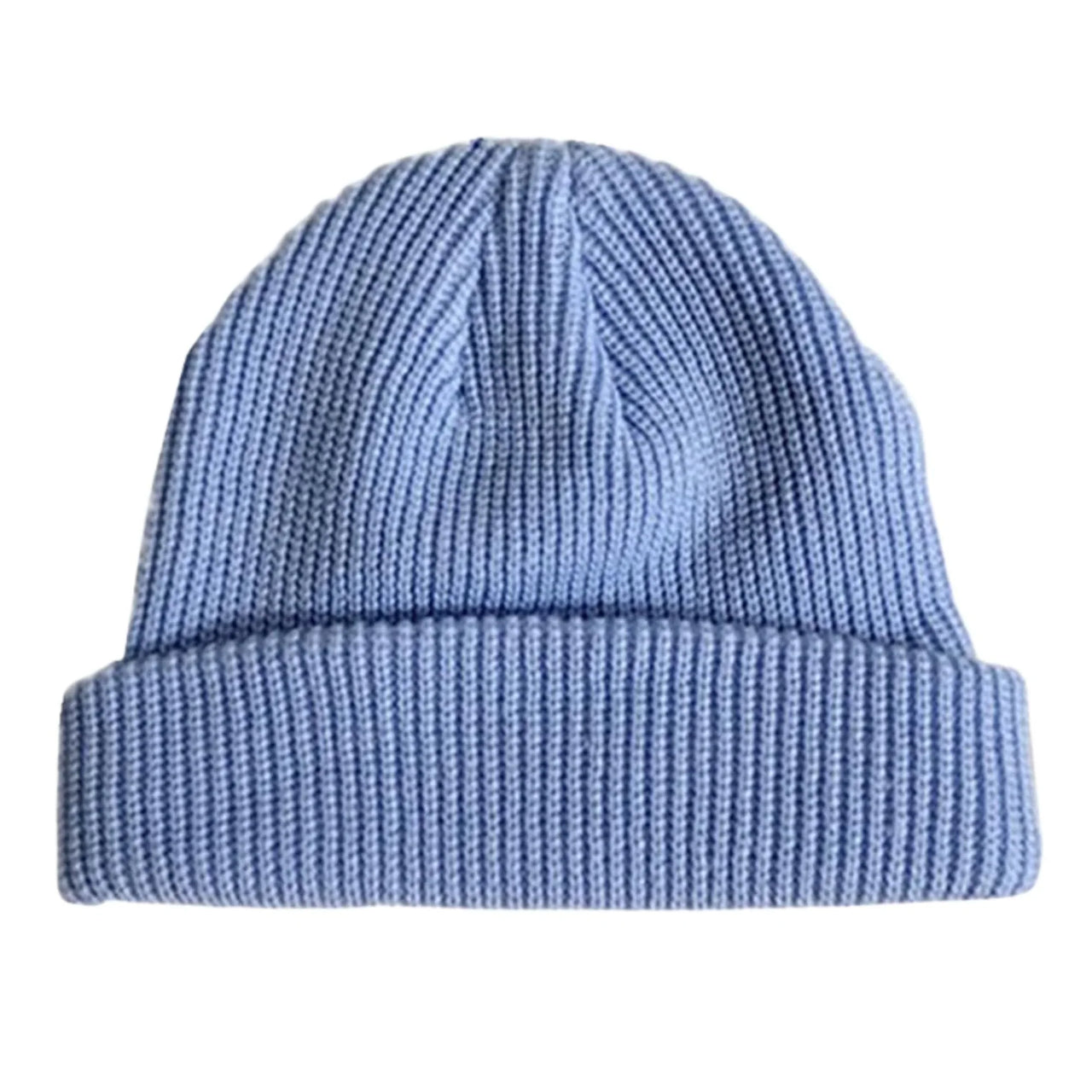 Fisherman Beanie Hat Unisex Docker Cap Beanie Ribbed Knitted Hats For Men Women Short Winter Hat