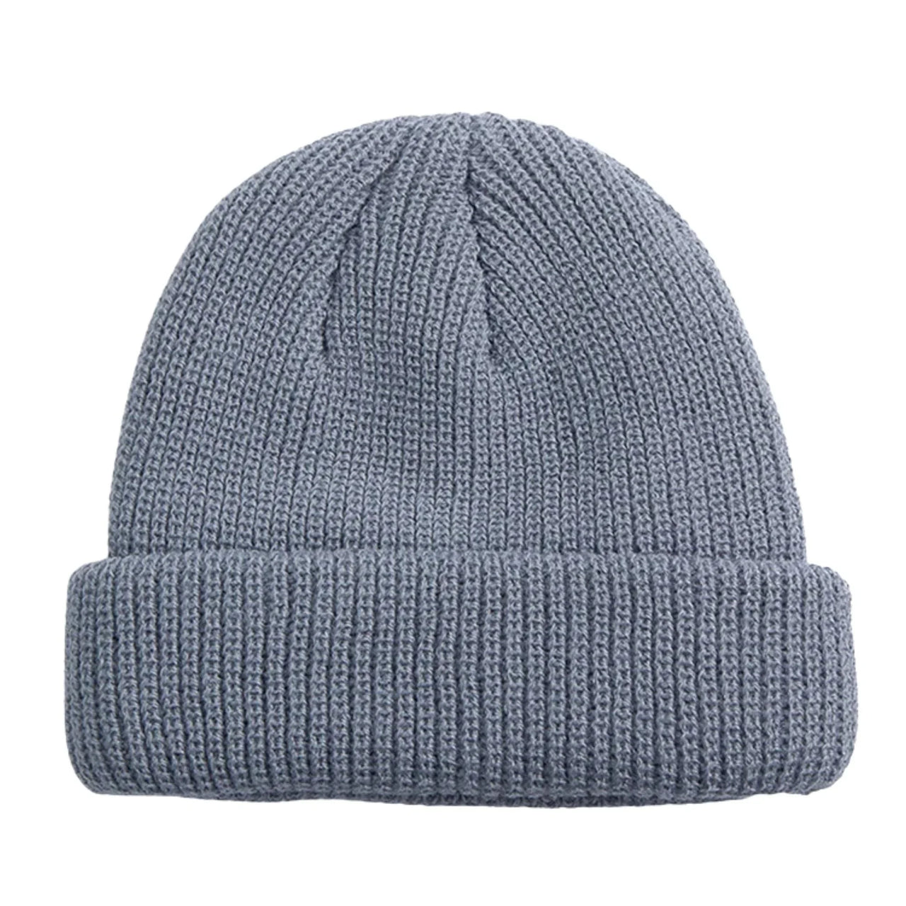 Fisherman Beanie Hat Unisex Docker Cap Beanie Ribbed Knitted Hats For Men Women Short Winter Hat