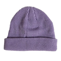 Thumbnail for Light purple knit beanie on a white background