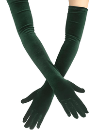 Thumbnail for Long Velvet Dinner Dress Gloves For Women -, Gloves , Drestiny , Australia, Black, Canada, Dark Red, Gender_Women, Gloves, Green, New Zealand, Red, United Kingdom, United States, Wine Red , Drestiny , www.shopdrestiny.com