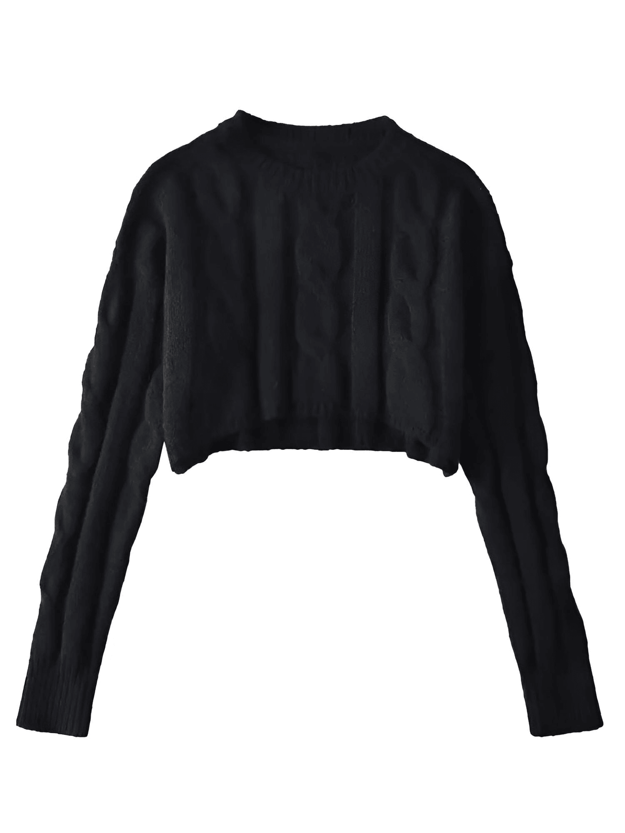 Long Sleeve Top Women's Fashion Cropped Sweater Preppy Pullover Short Sweater, Drestiny, Sweaters, Crop Sweaters, Pullovers, Crop Tops, S, M, United States, Australia, New Zealand, United Kingdom, Long Sleeves, Black, Grey, Red, Sky Blue, White, shopdrestiny.com