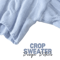 Thumbnail for Long Sleeve Top Women's Fashion Cropped Sweater Preppy Pullover Short Sweater, Drestiny, Sweaters, Crop Sweaters, Pullovers, Crop Tops, S, M, United States, Australia, New Zealand, United Kingdom, Long Sleeves, Black, Grey, Red, Sky Blue, White, shopdrestiny.com