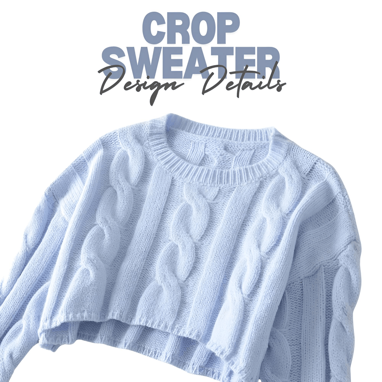 Long Sleeve Top Women's Fashion Cropped Sweater Preppy Pullover Short Sweater, Drestiny, Sweaters, Crop Sweaters, Pullovers, Crop Tops, S, M, United States, Australia, New Zealand, United Kingdom, Long Sleeves, Black, Grey, Red, Sky Blue, White, shopdrestiny.com