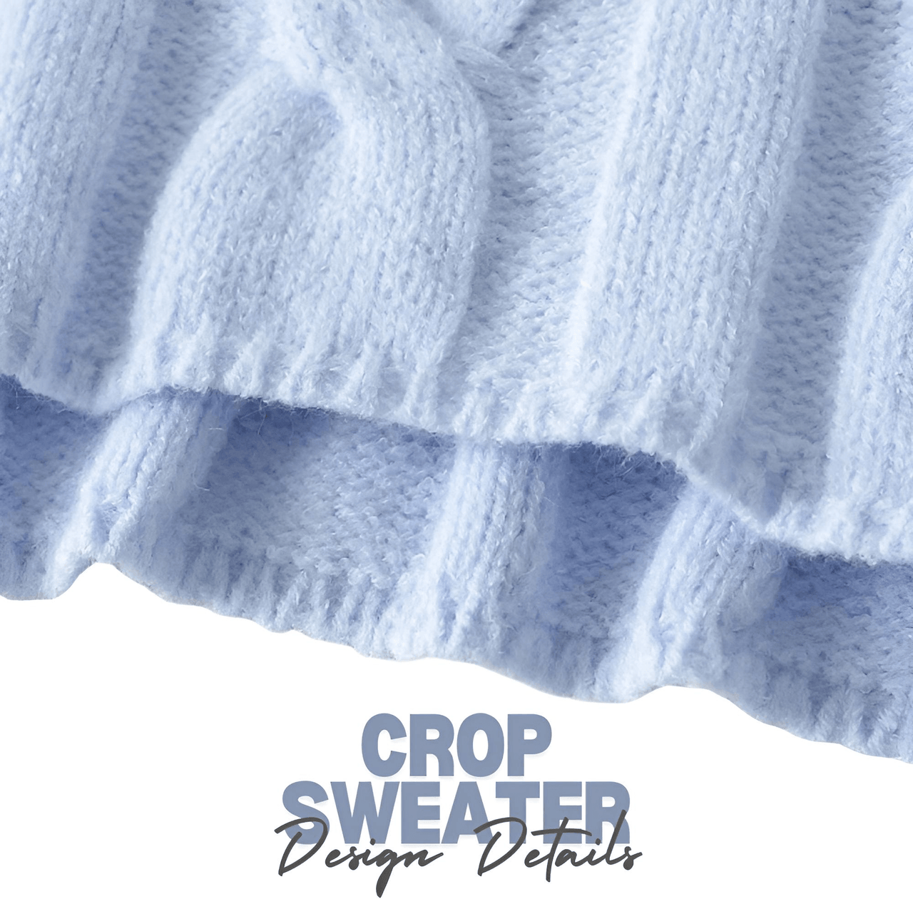 Long Sleeve Top Women's Fashion Cropped Sweater Preppy Pullover Short Sweater, Drestiny, Sweaters, Crop Sweaters, Pullovers, Crop Tops, S, M, United States, Australia, New Zealand, United Kingdom, Long Sleeves, Black, Grey, Red, Sky Blue, White, shopdrestiny.com