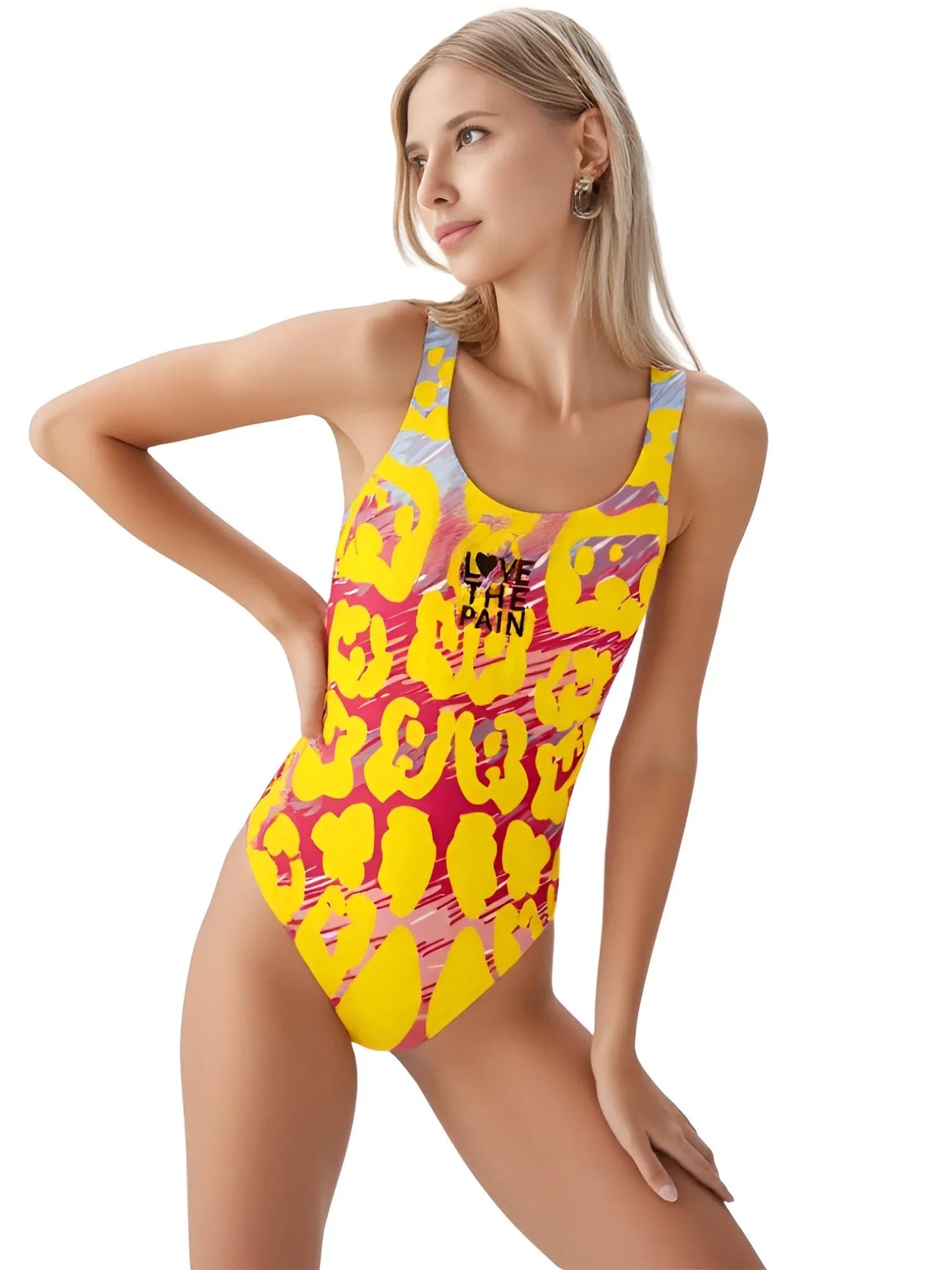 Love The Pain Backless Sport Training Swimsuit- 12 Trendy Designs! -, Swimwear , Drestiny , 4XL, Australia, Black, Blue, Dark Green, Deep Pink, Green, Grey, L, Light Blue, M, New Zealand, One Piece Swimwear, Orange, Pink, Purple, Red, S, United Kingdom, United States, White, XL, XS, XXL, XXS, XXXL, Yellow , Drestiny , www.shopdrestiny.com