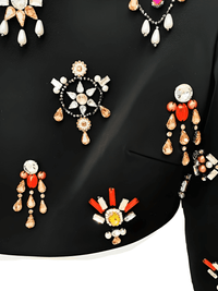 Thumbnail for Luxury Colorful Diamond Beaded Long Sleeve Black Short Top + Skirt Two-Piece Set -, Skirt Sets , Drestiny , Australia, Black, Canada, Crop Tops, Dress Shirts, Gold, L, Long Sleeves, M, New Zealand, Red, S, Sets, Silver, Skirt Sets, Skirts, United Kingdom, United States, White, XL, XXL , Drestiny , www.shopdrestiny.com