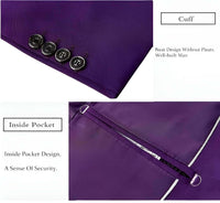 Thumbnail for Luxury Solid Color Single Breasted Suits For Men -, Suit , Drestiny , 3XL, 4XL, 5XL, 6XL, Australia, Black, Blue, Canada, Dark Blue, Dark Green, Dark Grey, Dark Red, Grey, Khaki, Lake Blue, Light Blue, New Zealand, Purple, Red, Royal Blue, Suits, United Kingdom, United States, White, Wine Red , Drestiny , www.shopdrestiny.com