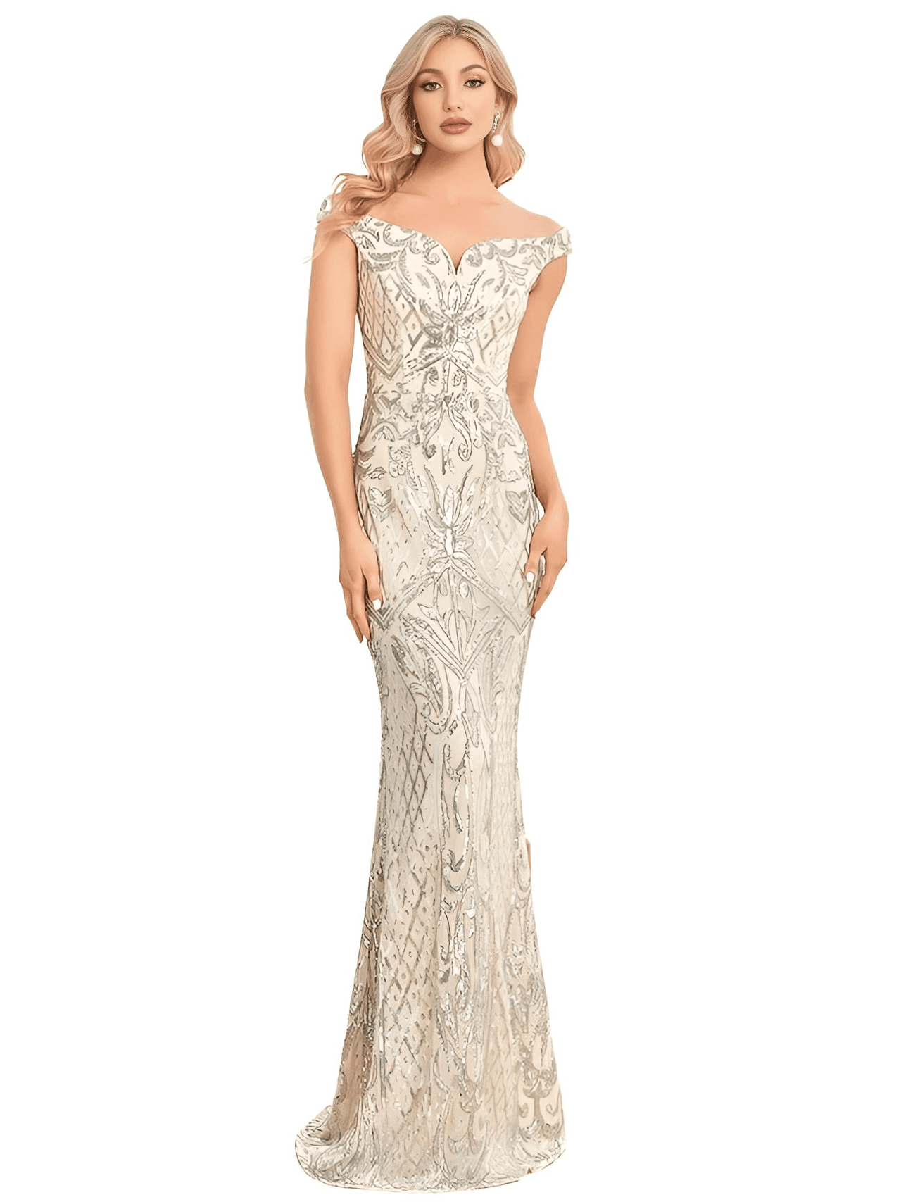 Luxury V-Neck Sequin Evening Maxi Dress For Women -, Dresses , Drestiny , 10, 12, 4, 6, 8, Australia, Black, Canada, Gold, Maxi Dresses, New Zealand, Off Shoulder, Pink, Silver, Sleeveless, United Kingdom, United States , Drestiny , www.shopdrestiny.com