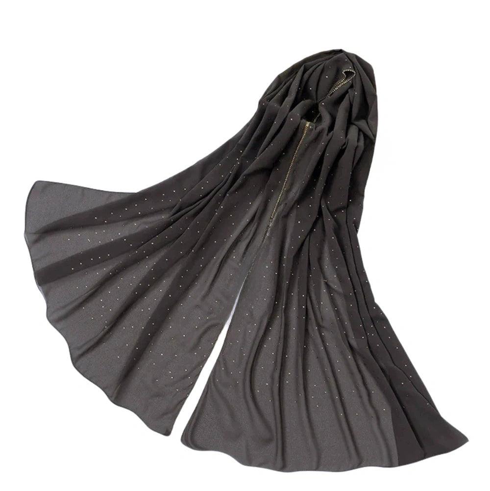 Luxury Chiffon Head Scarf Solid Soft Long Muslim Scarves For Women Hijab Shawl and Wrap, Drestiny, Scarves, Shawls, Hijabs, Hijab Scarf, Kopftuch, Headscarves, United States, Canada, Australia, New Zealand, United Kingdom, Gender_Women, Black, Dark Brown, Brown, Dusk, White, Yellow, Pink, Light Pink, Peach Pink, Ivory, Champagne, Rosy Brown, Red, Wine Red, Purple, Navy, Blue, Dark Green, Teal, shopdrestiny.com, dark blue, dark red