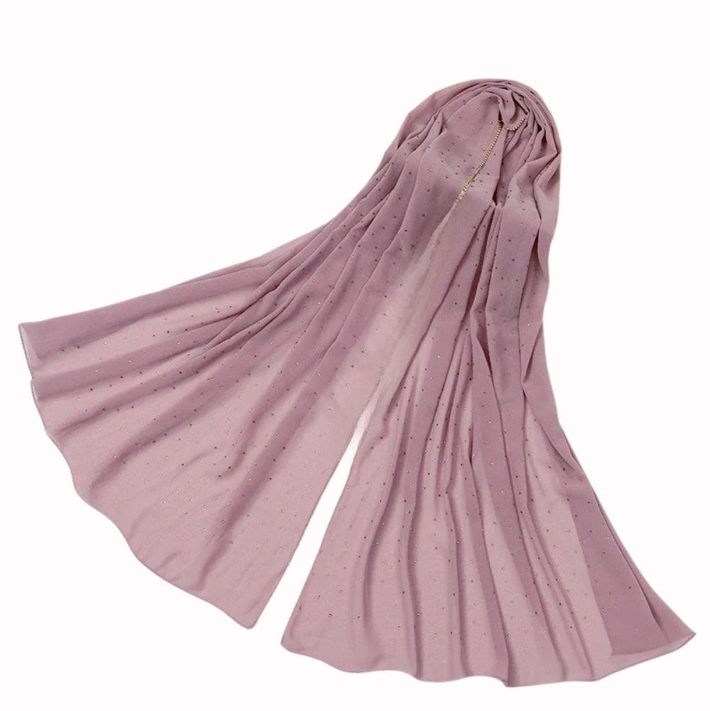 Luxury Chiffon Head Scarf Solid Soft Long Muslim Scarves For Women Hijab Shawl and Wrap, Drestiny, Scarves, Shawls, Hijabs, Hijab Scarf, Kopftuch, Headscarves, United States, Canada, Australia, New Zealand, United Kingdom, Gender_Women, Black, Dark Brown, Brown, Dusk, White, Yellow, Pink, Light Pink, Peach Pink, Ivory, Champagne, Rosy Brown, Red, Wine Red, Purple, Navy, Blue, Dark Green, Teal, shopdrestiny.com, dark blue, dark red