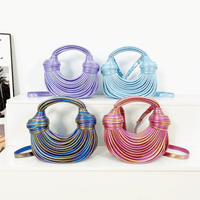 Thumbnail for Luxury Evening Purses For Women Golden Noodle Knot Design Dinner Party Clutch Bag Luxury, Drestiny, Designer evening clutches, Luxury evening bags for women, Best evening purses for special occasions, Luxury evening purse with knot handle, Noodle knot evening bag luxury, United States, USA, Australia, New Zealand, United Kingdom, UK, Gold, Blue, Green, White, Black, Khaki, Silver, Colorful, Purple, Pink, Light Blue, shopdrestiny.com