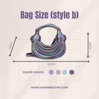 Thumbnail for Luxury Evening Purses For Women Golden Noodle Knot Design Dinner Party Clutch Bag Luxury, Drestiny, Designer evening clutches, Luxury evening bags for women, Best evening purses for special occasions, Luxury evening purse with knot handle, Noodle knot evening bag luxury, United States, USA, Australia, New Zealand, United Kingdom, UK, Gold, Blue, Green, White, Black, Khaki, Silver, Colorful, Purple, Pink, Light Blue, shopdrestiny.com