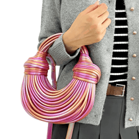 Thumbnail for Luxury Evening Purses For Women Golden Noodle Knot Design Dinner Party Clutch Bag Luxury, Drestiny, Designer evening clutches, Luxury evening bags for women, Best evening purses for special occasions, Luxury evening purse with knot handle, Noodle knot evening bag luxury, United States, USA, Australia, New Zealand, United Kingdom, UK, Gold, Blue, Green, White, Black, Khaki, Silver, Colorful, Purple, Pink, Light Blue, shopdrestiny.com