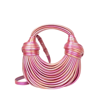 Thumbnail for Luxury Evening Purses For Women Golden Noodle Knot Design Dinner Party Clutch Bag Luxury, Drestiny, Designer evening clutches, Luxury evening bags for women, Best evening purses for special occasions, Luxury evening purse with knot handle, Noodle knot evening bag luxury, United States, USA, Australia, New Zealand, United Kingdom, UK, Gold, Blue, Green, White, Black, Khaki, Silver, Colorful, Purple, Pink, Light Blue, shopdrestiny.com