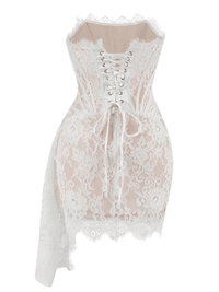 Thumbnail for Luxury Lace Birthday Dress for Women -, Dress , Drestiny , Australia, Black, Canada, L, Light Purple, M, Mini Dresses, New Zealand, Purple, Red, S, Sleeveless, Strapless, United Kingdom, United States, White, XL, XS , Drestiny , www.shopdrestiny.com