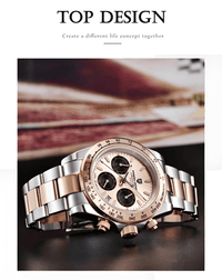 Thumbnail for Luxury Wrist Watch For Men - Chrono Watches, Drestiny, Watches, United States, USA, United Kingdom, UK, Australia, New Zealand, Chocolate, Gold White, Gold Black, Rose Gold, Ice Blue, White, Black, Blue, Green, All Gold White, Silver White, All Black, 
luxury watches for men, men's luxury watches, best luxury watches men, affordable luxury watches men, www.shopdrestiny.com