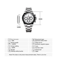 Thumbnail for Wristwatch with measurement details on a white background